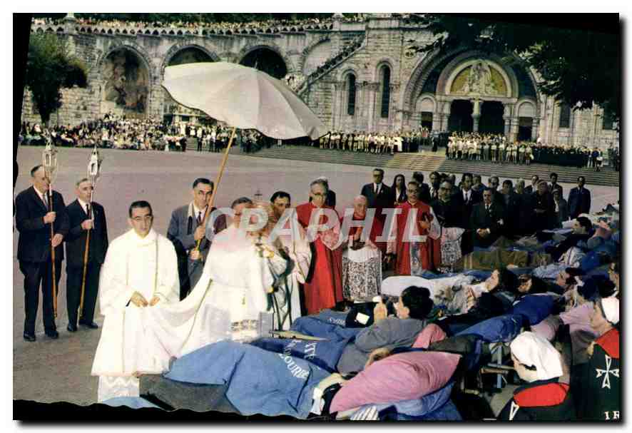 CPA Lourdes Benediction des Malades 