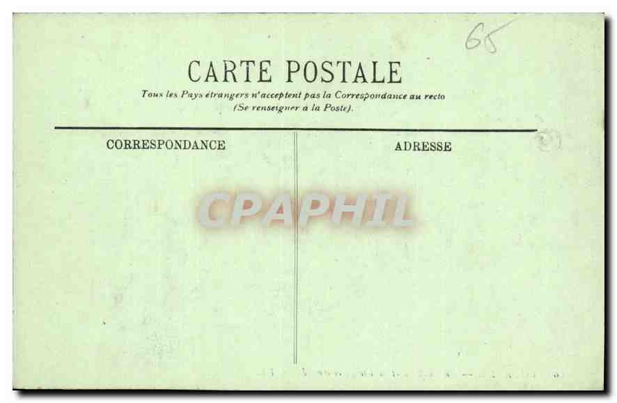 CPA Lourdes le Chateau et la Vierge couronnee  — Verso