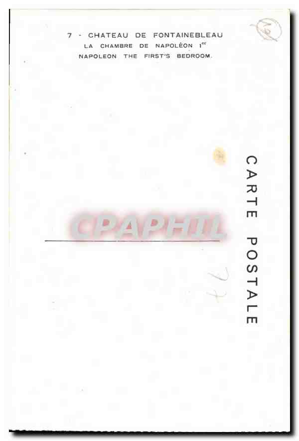 Château de Fontainebleau — Chambre de Napoléon Ier — CPAPHIL — Reverso