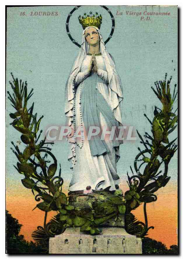 CPA Lourdes la Vierge Couronnee 