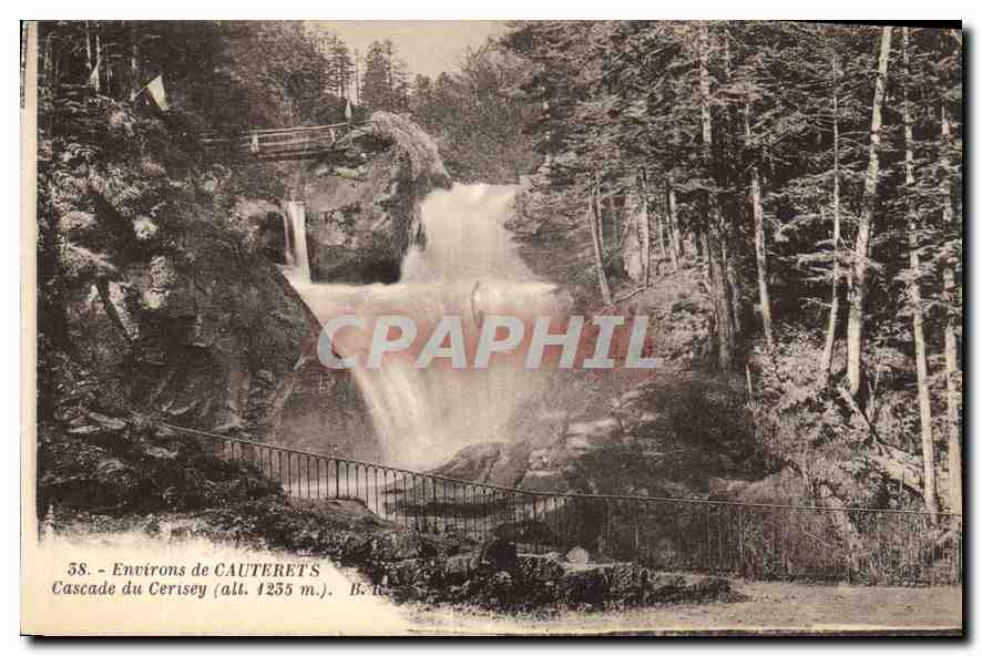 Cascades du Cerisey — Environs de Cauterets — Bloc frères, éditeurs, B. 16