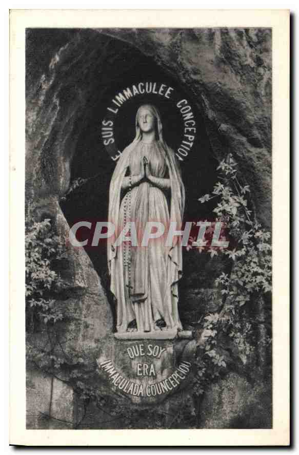 CPA Lourdes la Vierge de la Grotte 