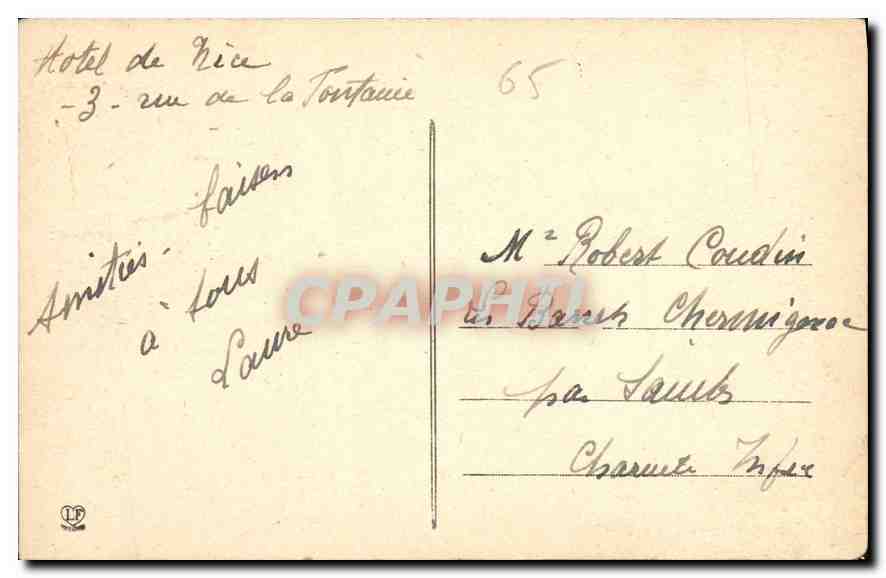 CPA Lourdes le Fort et la Vallee d'Argeles  — Verso