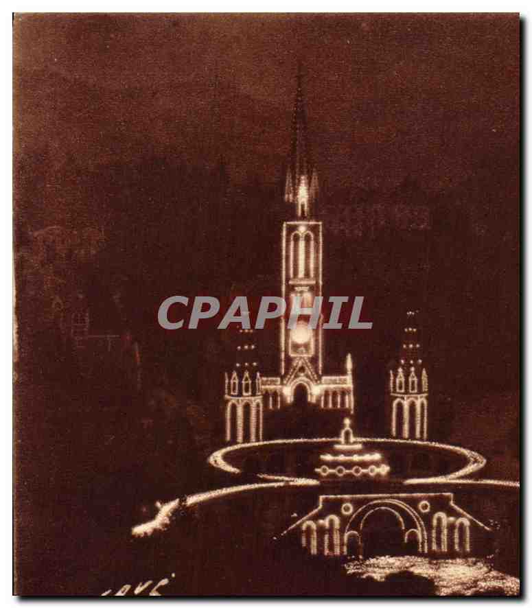 CPA Toute la France Lourdes H P le Rosaire du Soir 