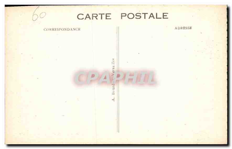 CPA Palais de Compiegne Cabinet de Travail de Napoleon I Bibliotheque — Rückseite