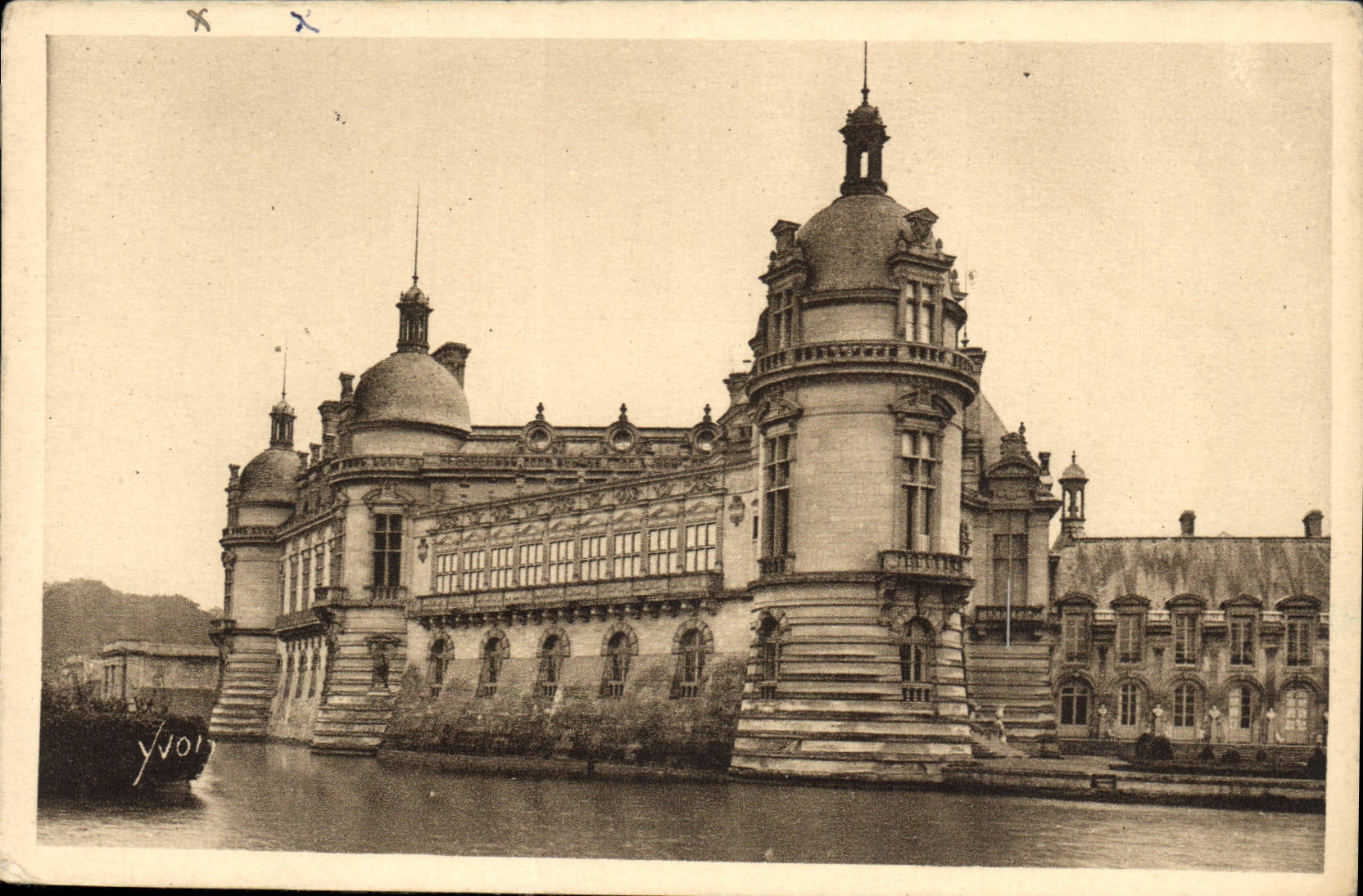 CPA Chateau de Chantilly Cote Nord ouest 