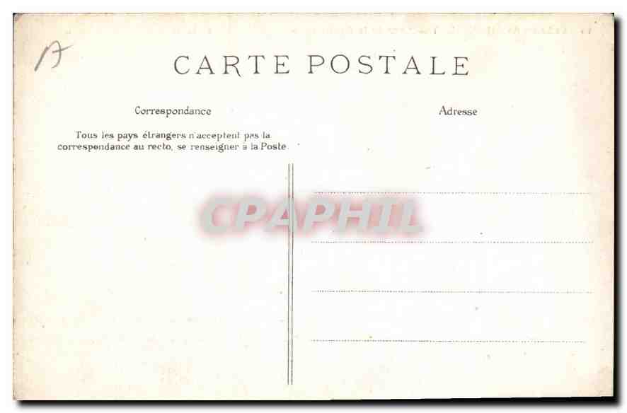 CPA Chateau de Chantilly Cour de la Capitainerie  — Verso