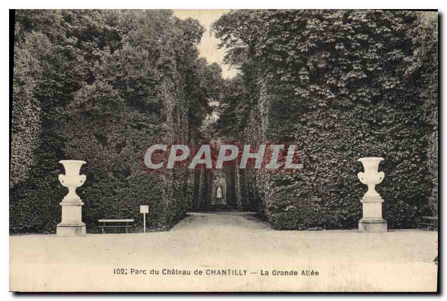 CPA Parc du Chateau de Chantilly La Grande Allee 