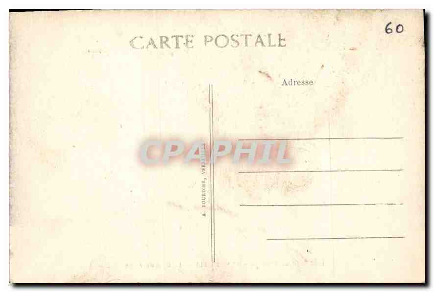 CPA Parc du Chateau de Chantilly La Grande Allee  — Verso