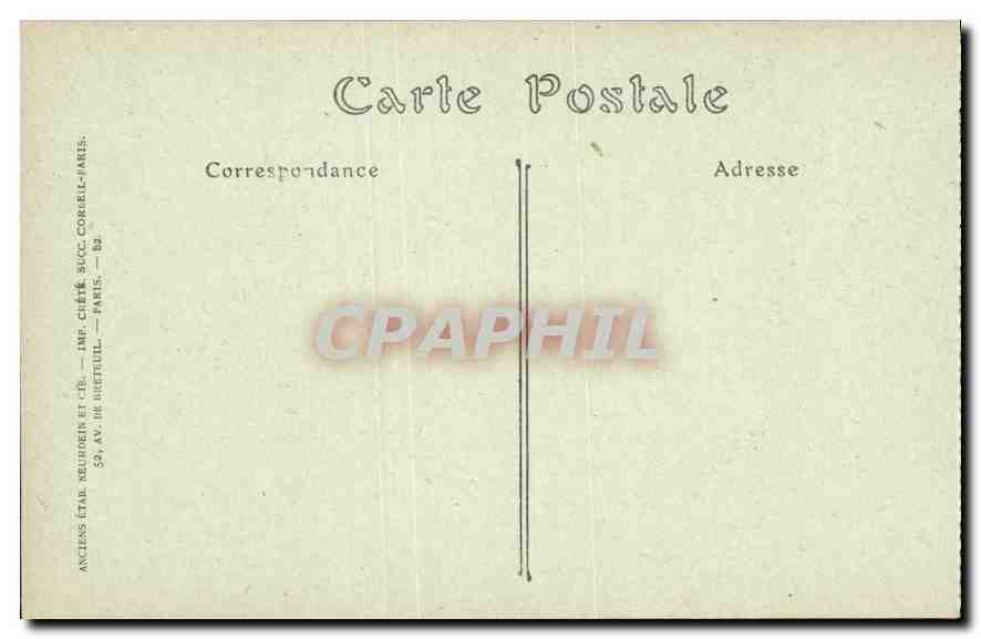 CPA Compiegne Le Parc  — Rückseite