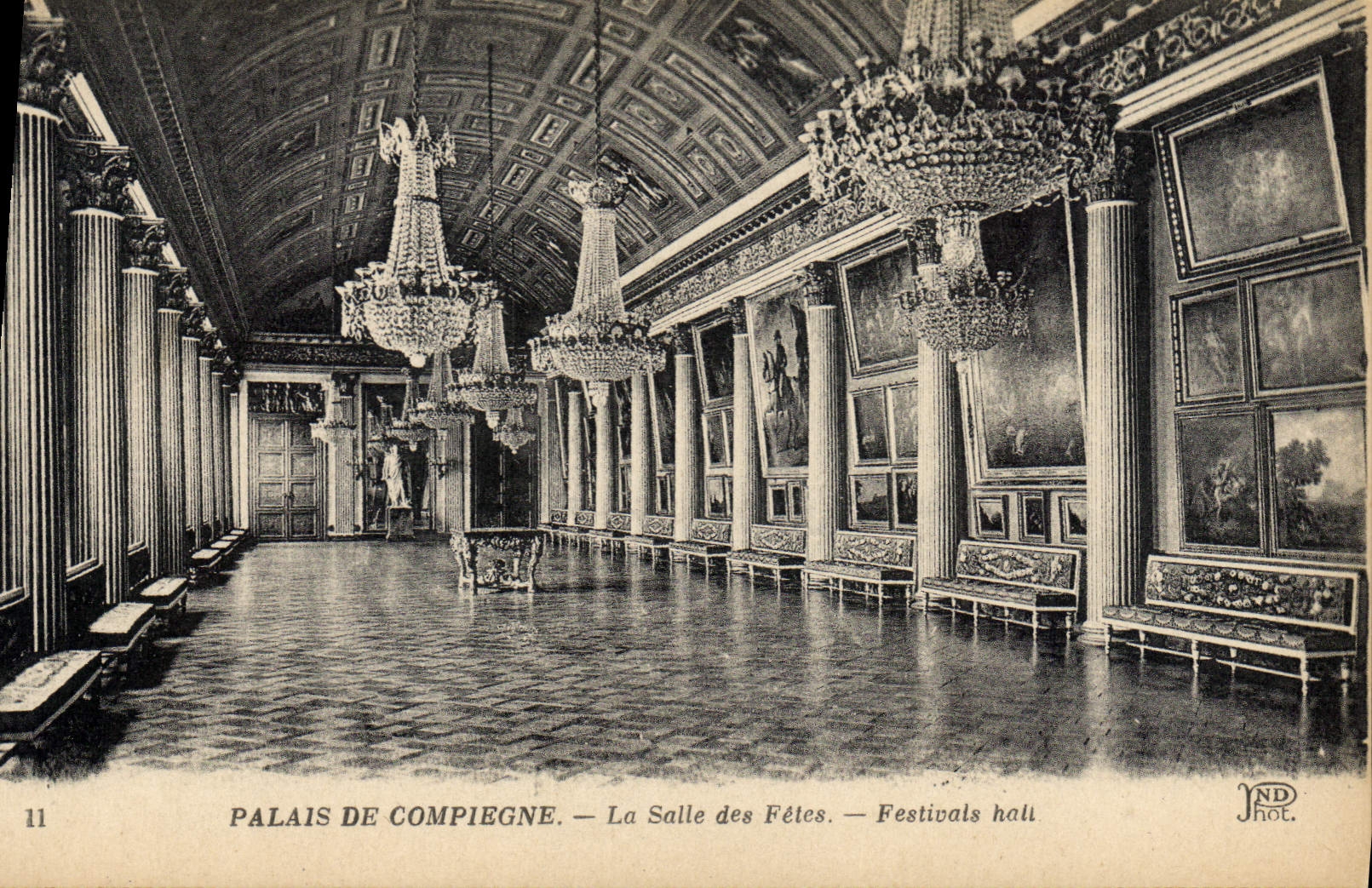 CPA Palais de Compiegne La Salle des Fetes 