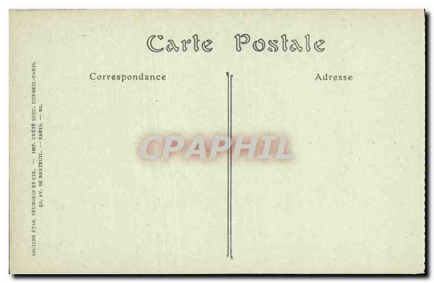 CPA Palais de Compiegne La Salle des Fetes  — Rückseite