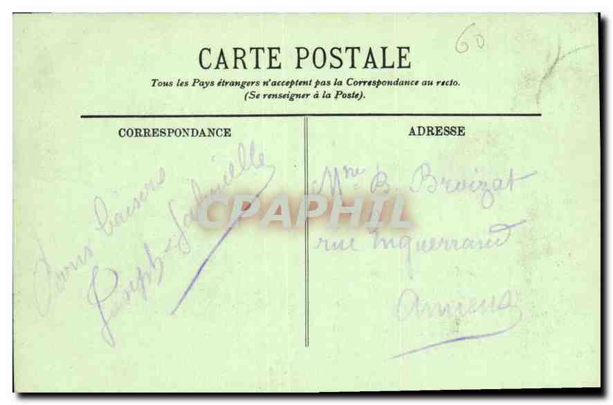 CPA Compiegne Le Chateau Salon des Familles  — Rückseite