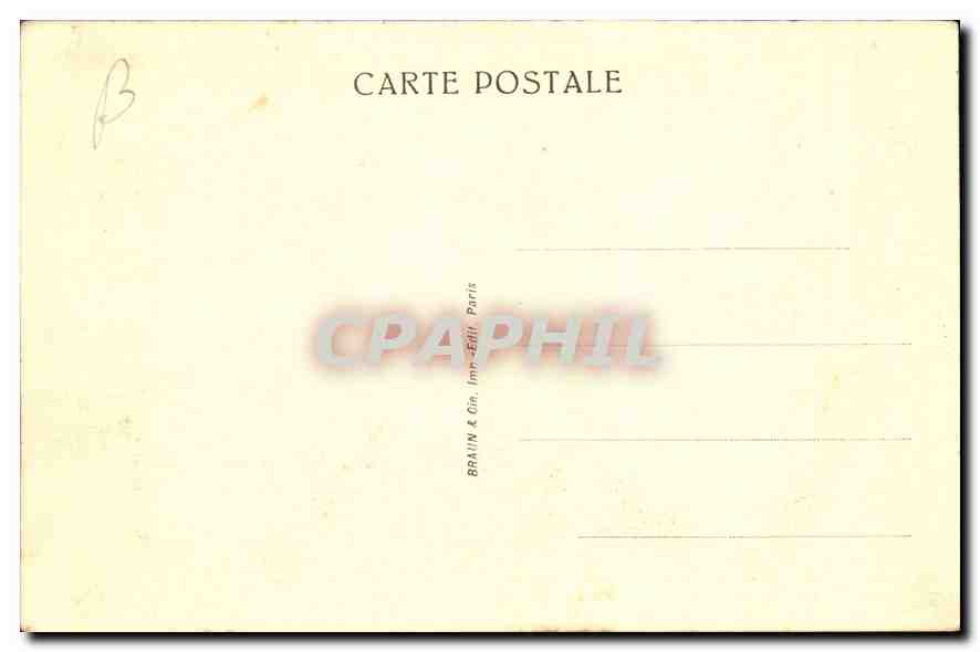 CPA Musee de Chantilly Le Chateau vu de l'Ouest  — Rückseite