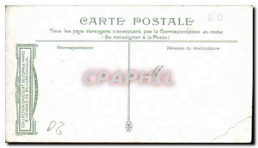 Les Trois Allées — Chantilly — Collection Chocolat de Lespaul-Havez — Rückseite