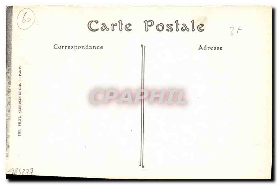CPA Beauvais  La Cathderale Cote Nord Ouest Pinacles  — Rückseite