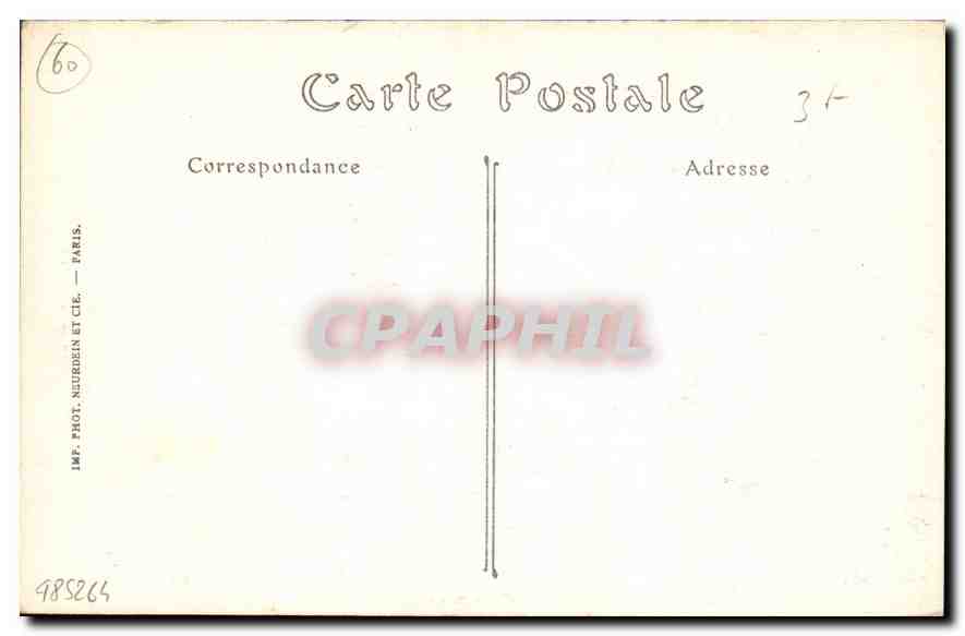 CPA Cathedrale de Beauvais Grand Portail  — Rückseite