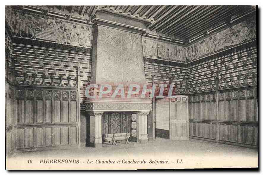 CPA Pierrefonds La Chambre a Coucher du Seigneur 