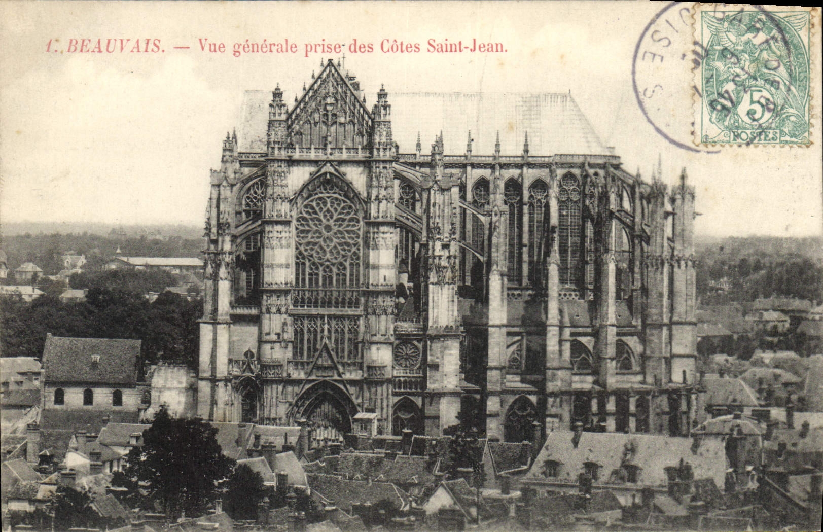 CPA Beauvais Vue generale prise des Votes Saint Jean 