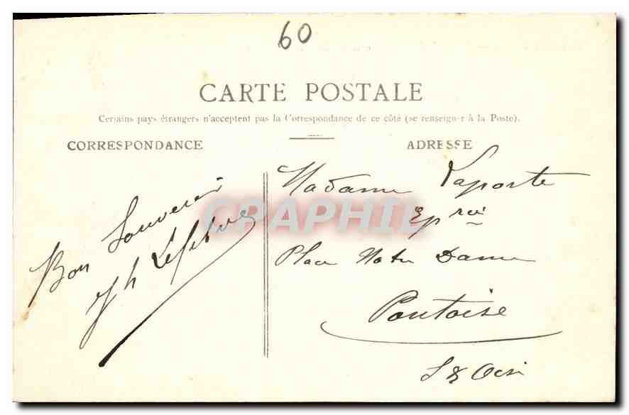 CPA Beauvais Vue generale prise des Votes Saint Jean  — Verso