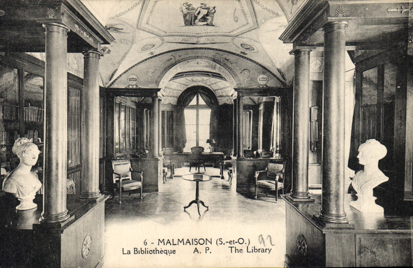CPA Malmaison S et O La Bibliotheque 