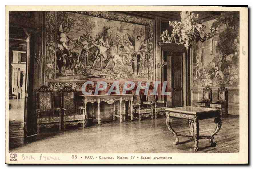 Pau - Château Henri IV - Salon d'attentes — Langsouche Frères, Toulouse, n°85