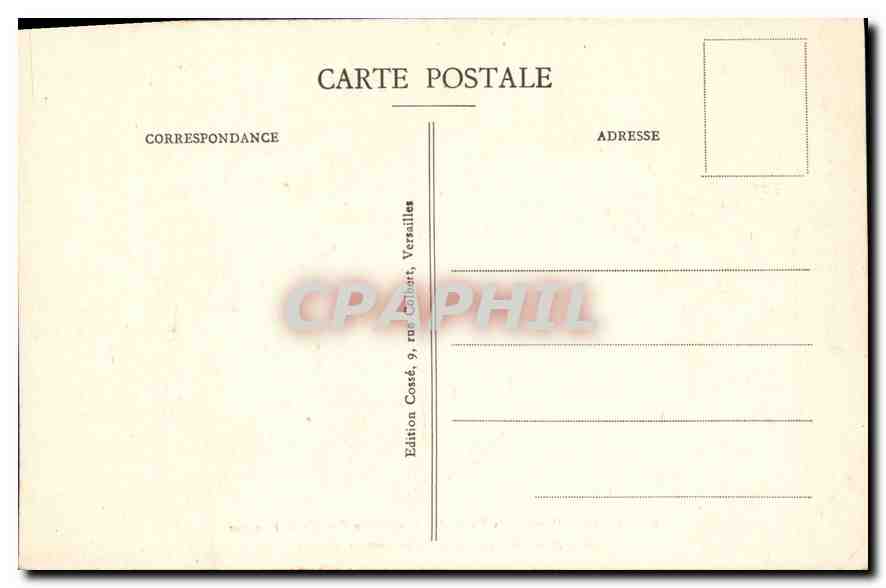CPA Versailles Hameau de Marie Antoinette Le Temple de l'Amour  — Verso
