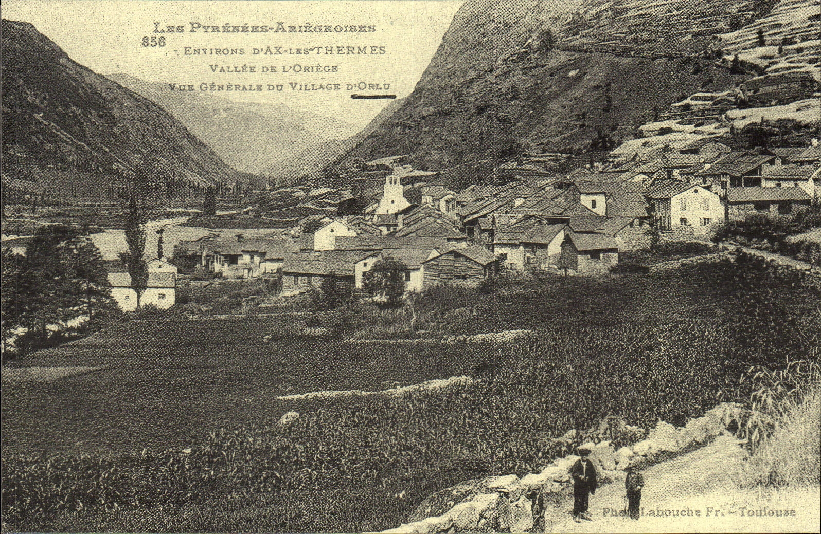 Les Ptréniés-Ariégeoises — Umgebung von Ax-les-Thermes — Allgemeiner Blick auf das Dorf Orlu — Foto Labouche Fr. Toulouse