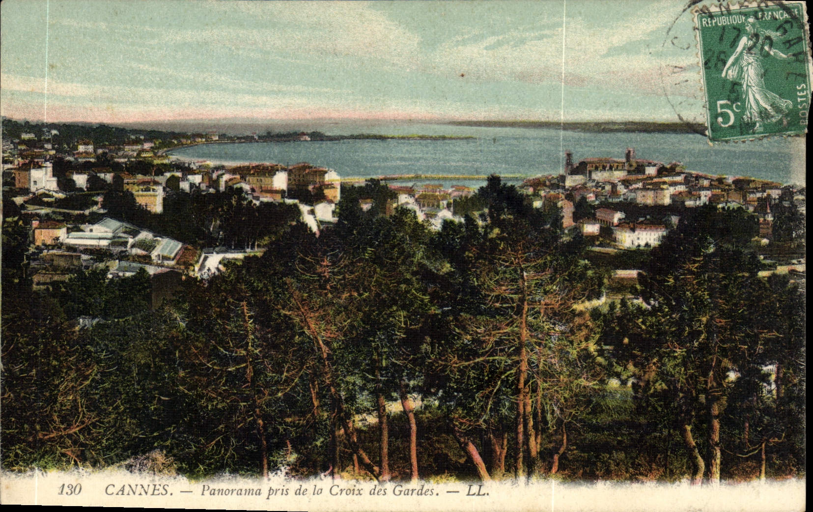 CANNES — Panorama pris de la Croix des Gardes — LL. — N° 130