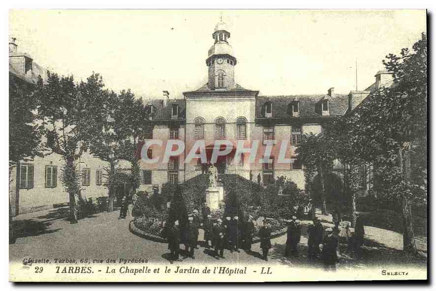 Tarbes, rue des Pyrénées - La Chapelle et le Jardin de l'Hôpital - Selects