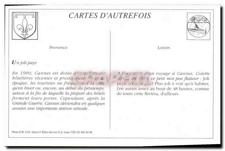 REPRO Cannes Hotel St Charles  — Verso