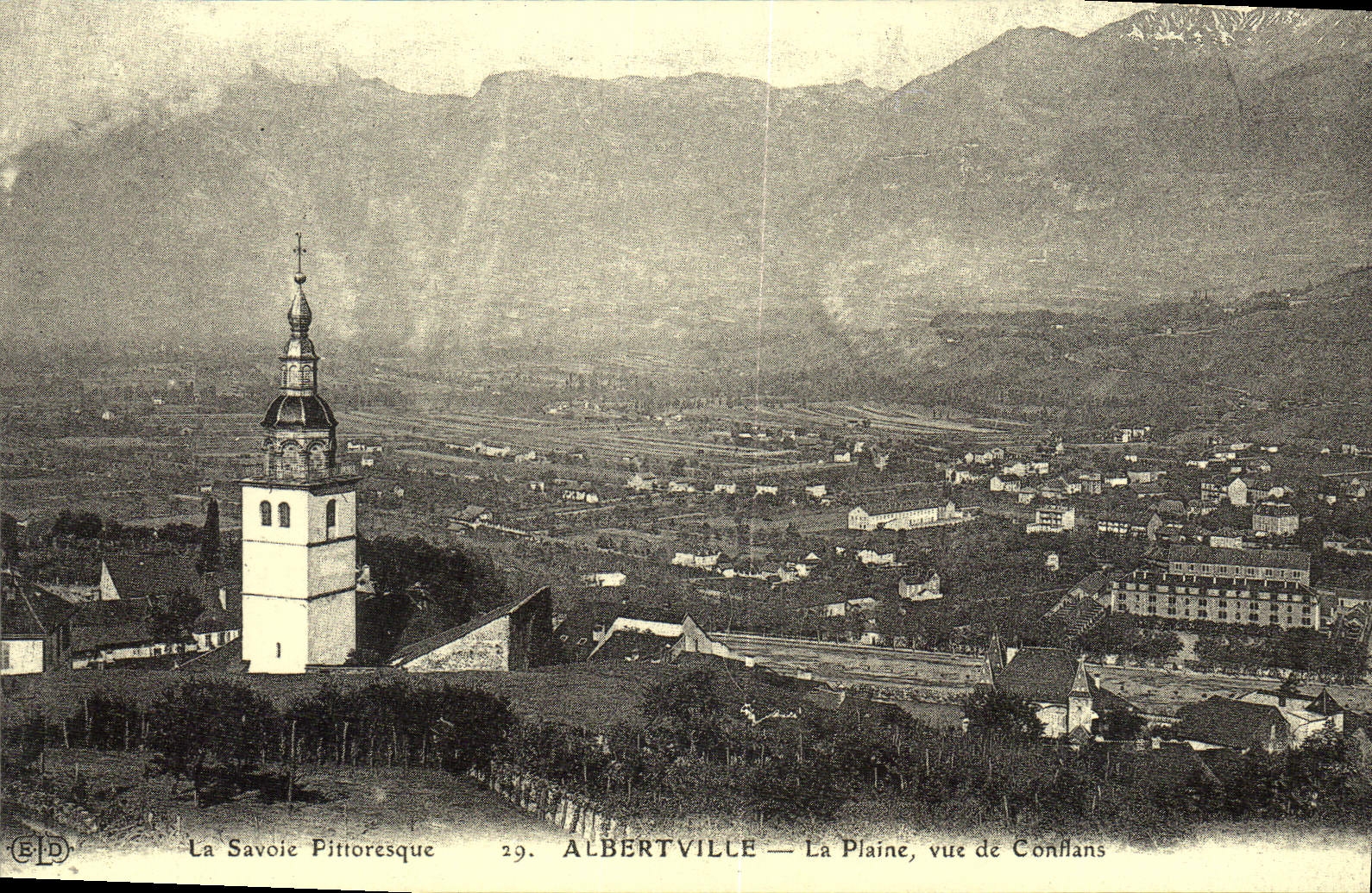 REPRO Albertville La Plaine vue de Conflans 
