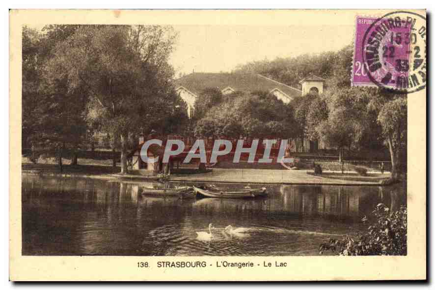 CPA Strasbourg L'Orangerie Le Lac 