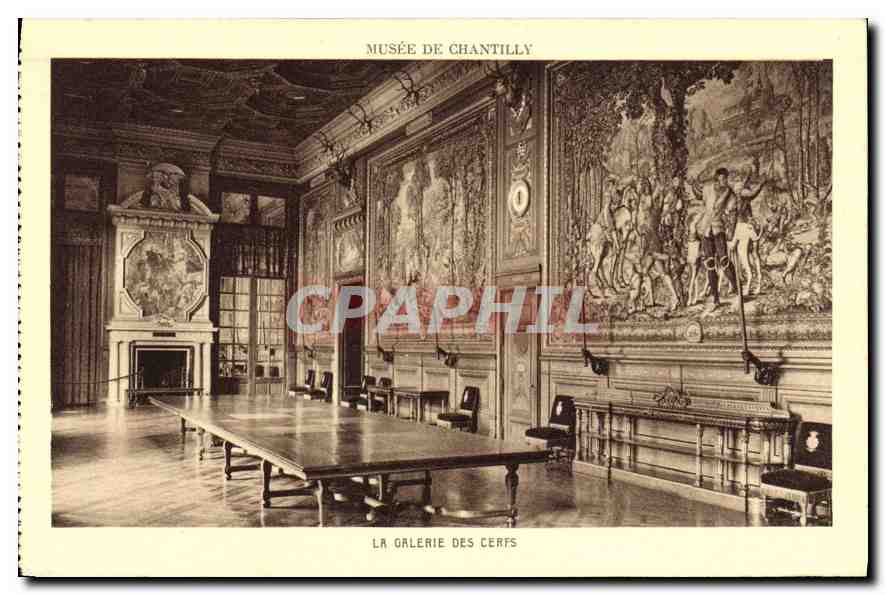 CPA Musee de Chantilly La Galerie des Cerfs 