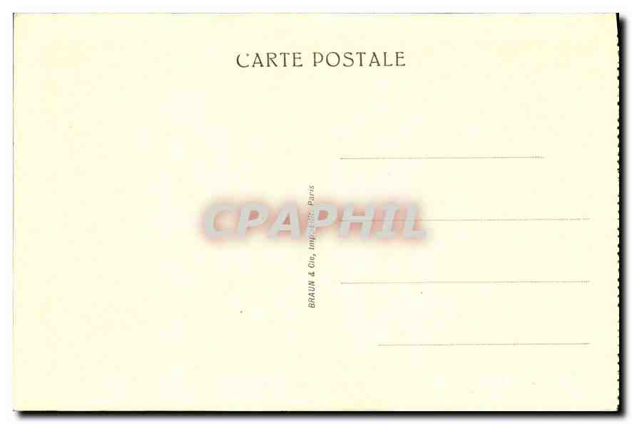 CPA Musee de Chantilly La Galerie des Cerfs  — Rückseite