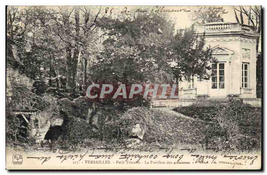 CPA Versailles Petit Trianon Le Pavillon des 4 saisons
