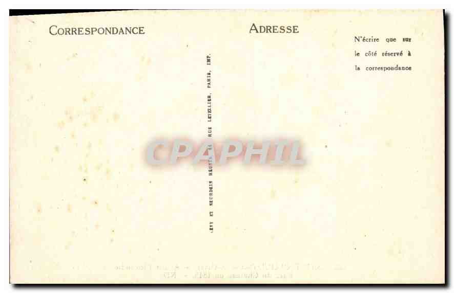CPA Saint Cloud Seine et Oise Avant l'Incendie Parc du Chateau en 1845  — Rückseite