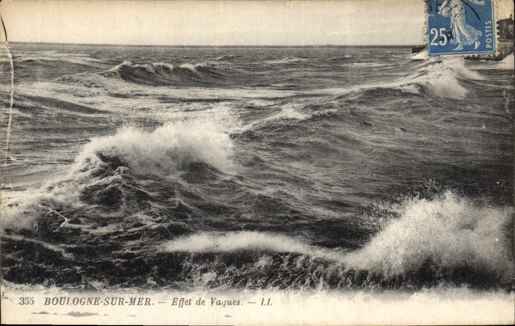 Boulogne-sur-Mer — Effekt der Wellen — L.I. — n°355