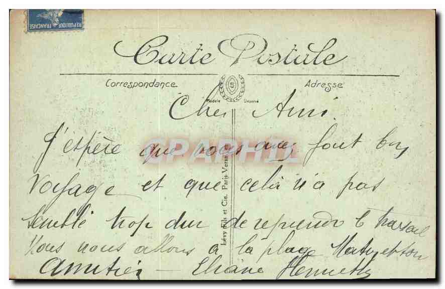 Boulogne-sur-Mer — Effekt der Wellen — L.I. — n°355 — Rückseite