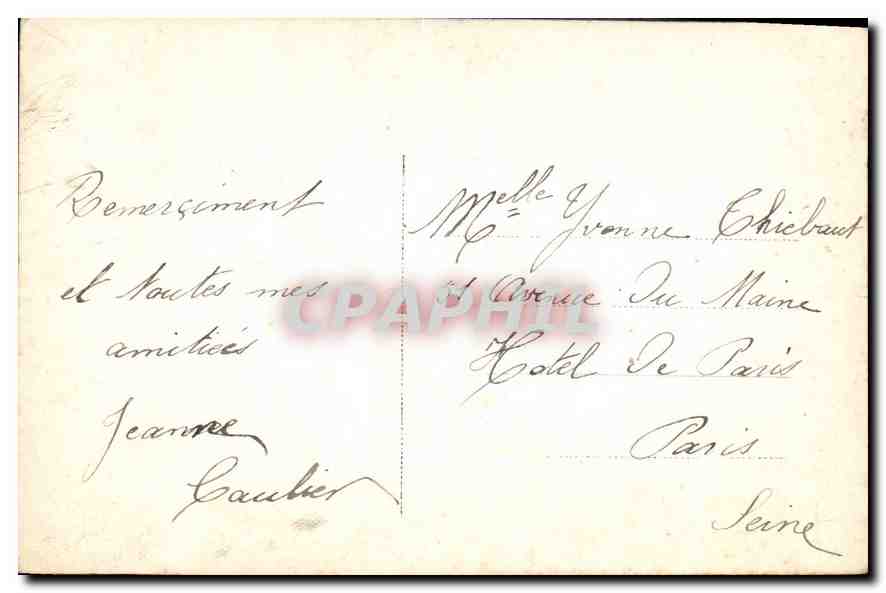 CPA Bonne Fete Femme — Back