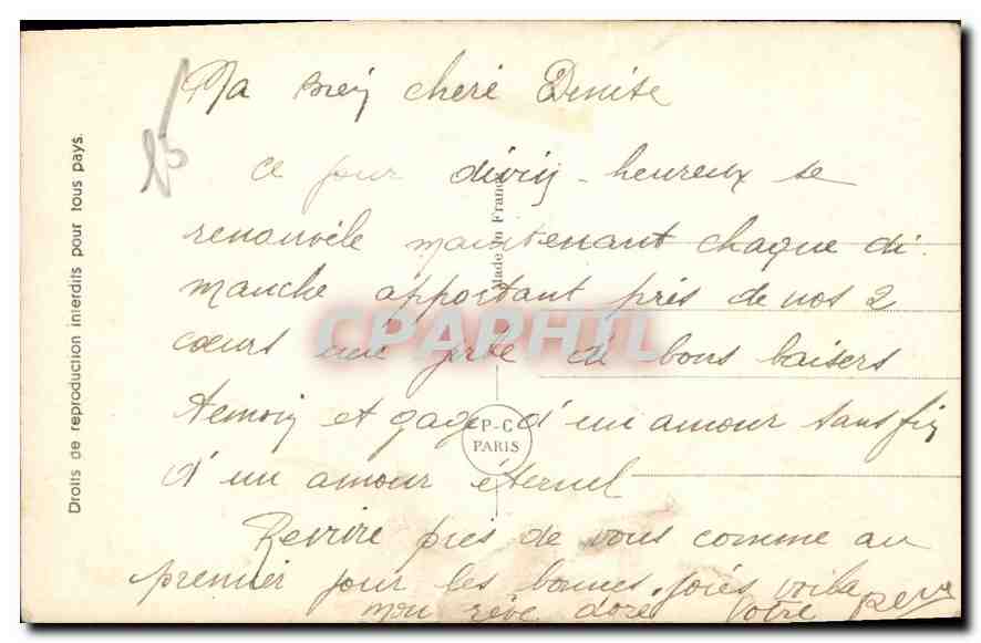 CPA Toute La Vie Femme — Back