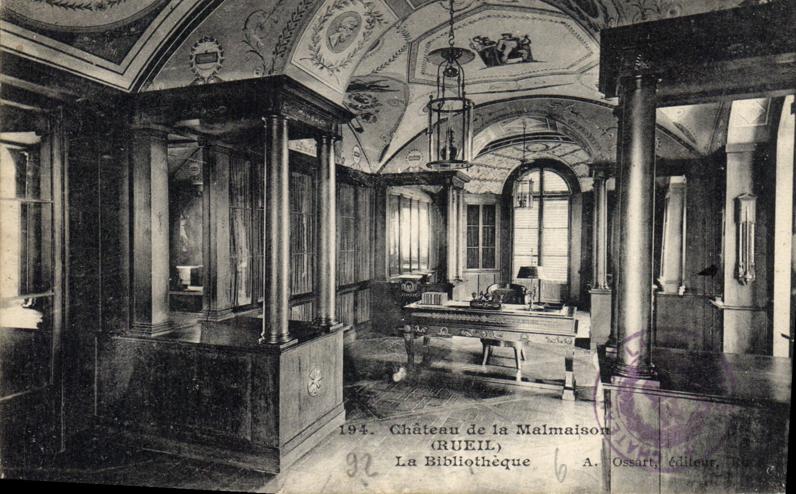 CPA Chateau de la Malmaison Rueil La Bibliotheque 