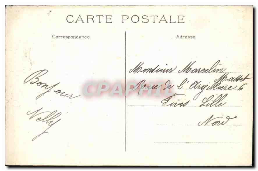 CPA Chateau de la Malmaison Le Bureau de l'Empereur Napoleon 1er — Rückseite