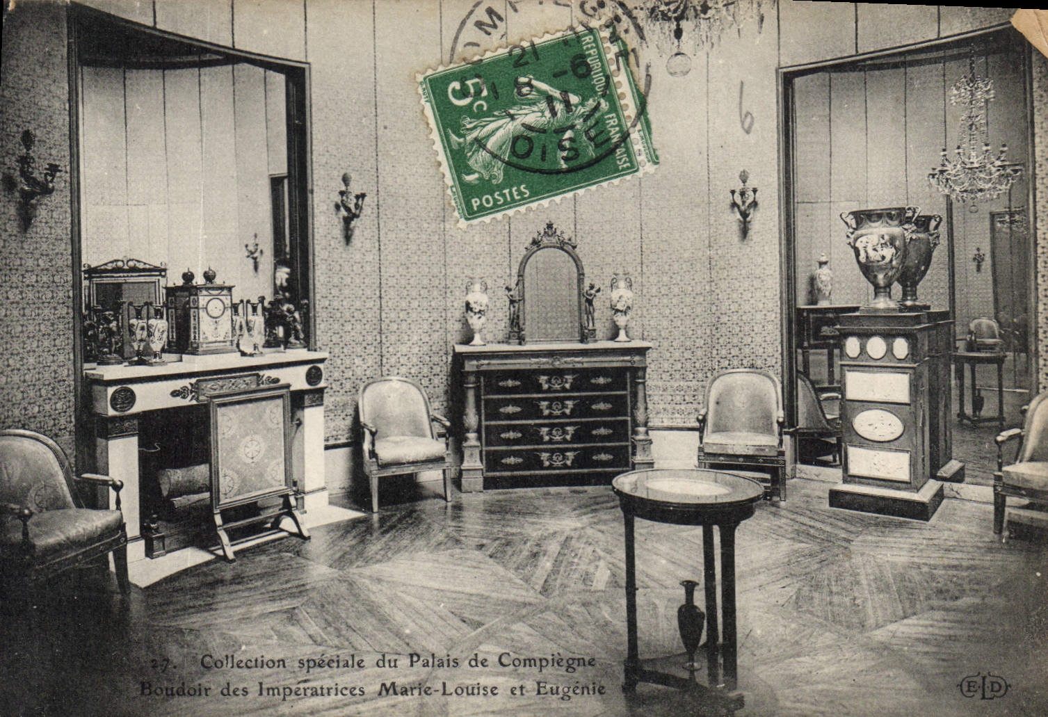 CPA Collection Speciale du Palais de Compiegne Bondoir des Imperatrices Marie Louise et Eugenie 