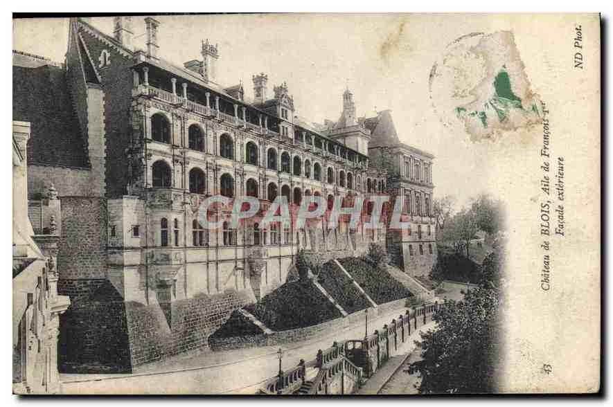 CPA Chateau de Blois Aile de Francois Ier Facade Exterieure 