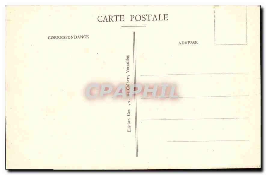CPA Versailles Le Bassin des Rocailles  — Verso