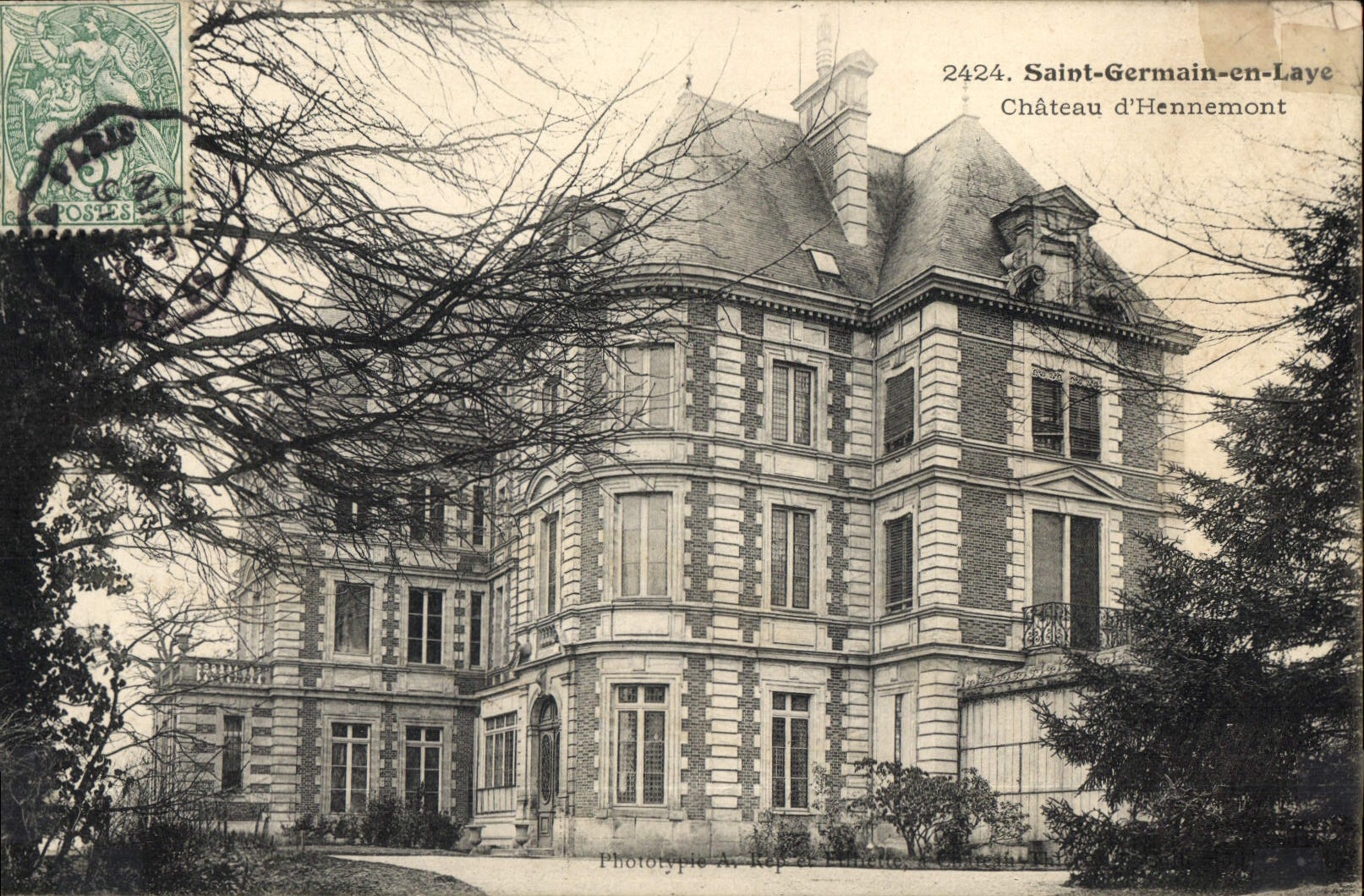 Saint-Germain-en-Laye — Château d'Hennemont — Phototypie A. Rep & Cie