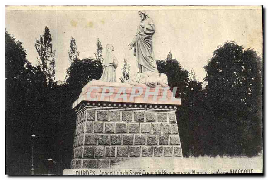 CPA Lourdes Apparition du Sacre Coeur a la Rienheureuse 