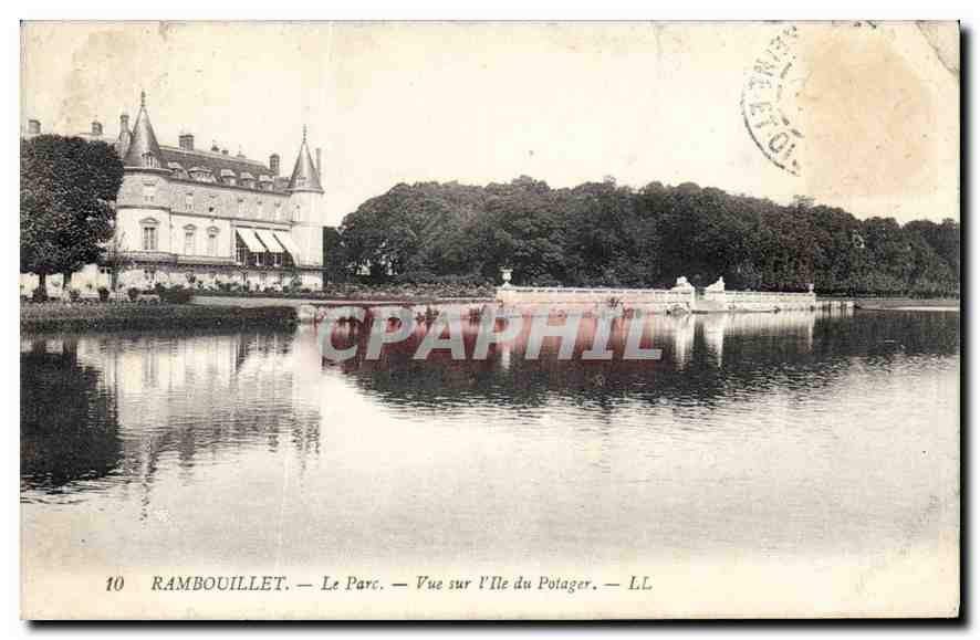 Rambouillet — Le Parc — Vue sur l'Île du Polager — LL