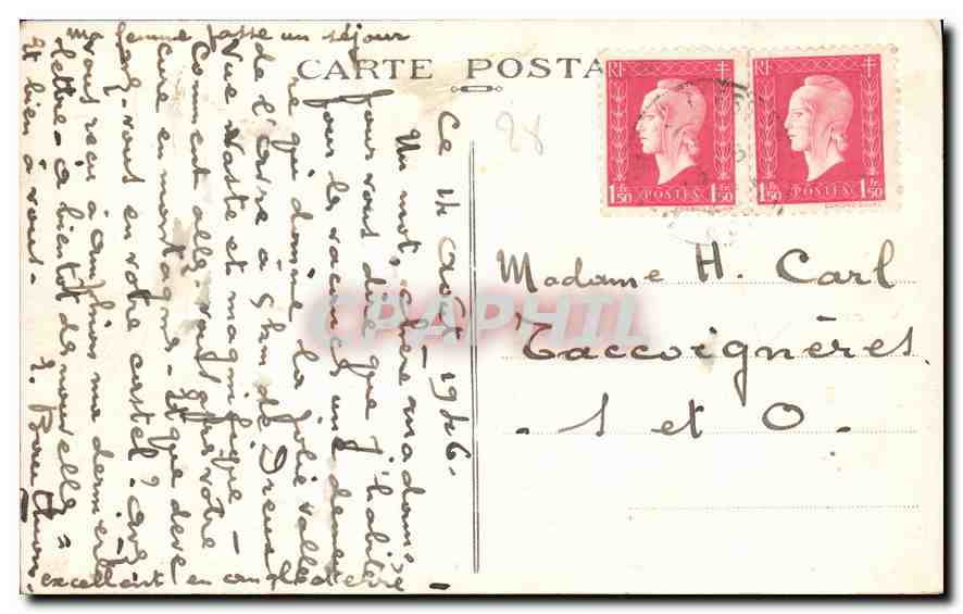 Tombeau du Roi Louis-Philippe et de la Reine Marie-Amélie — Chapelle Saint-Louis, Dreux — éditeur G. Foucault — Verso